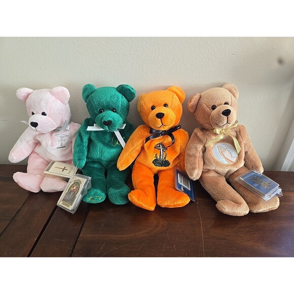 The Original Holy Bears 1999 Lot 4 Purity Partnership Tribute Amen Bible Verses - Picture 1 of 9